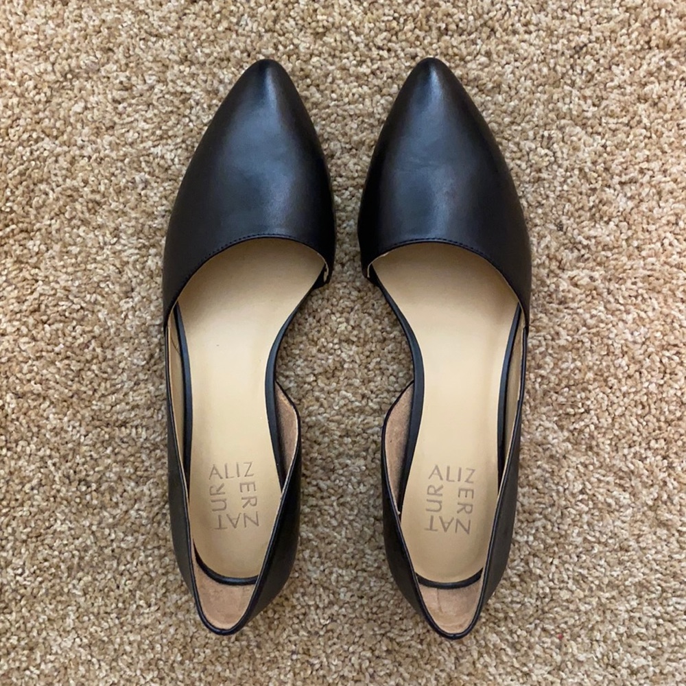 Naturalizer black d’Orsay flats